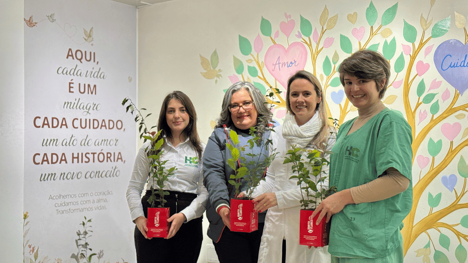Creluz integra ação ambiental “Uma Árvore, Uma Vida” com o Hospital de Caridade de Palmeira das Missões
