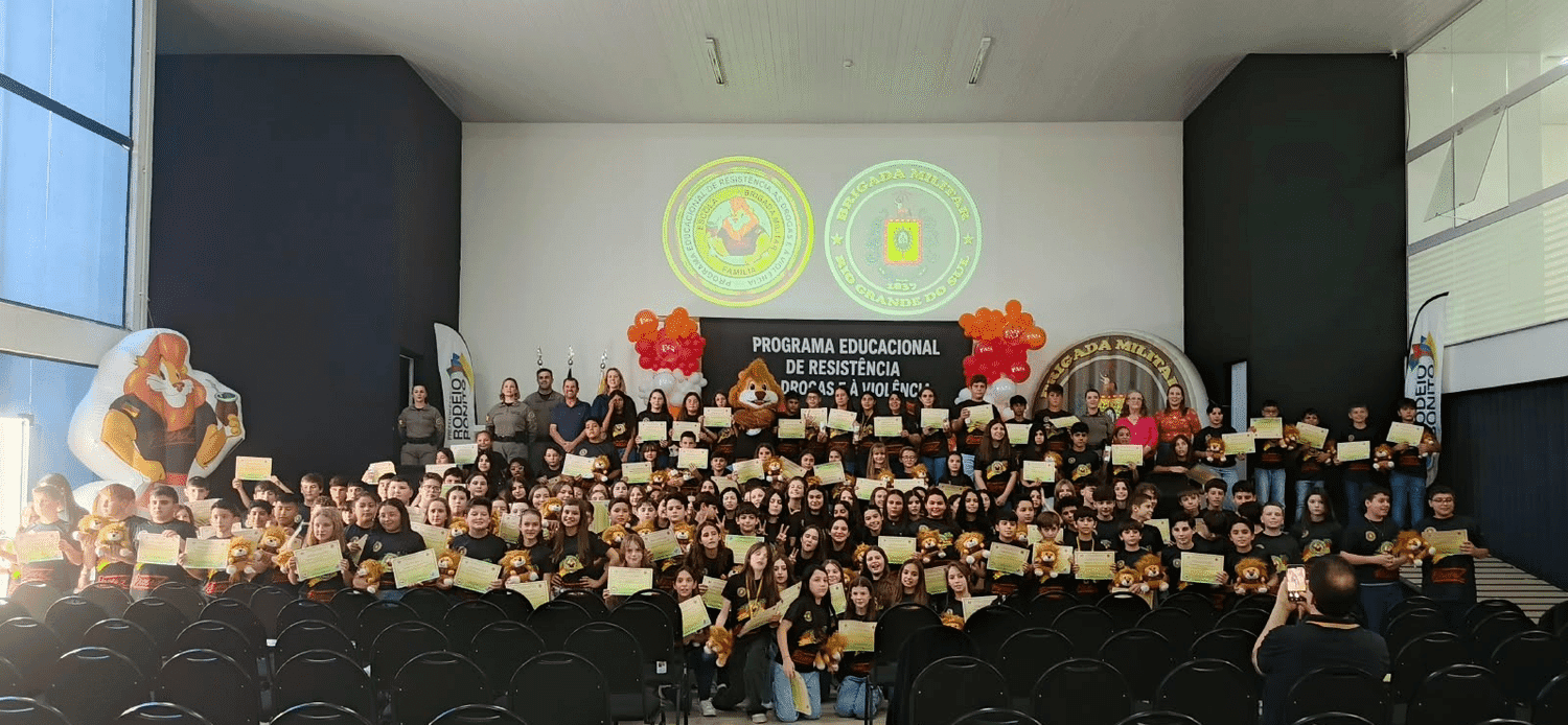 Proerd forma mais de 160 alunos em Rodeio Bonito