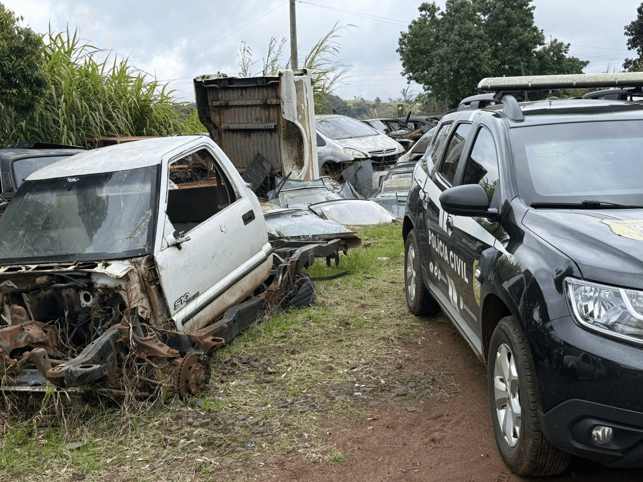 Forças de segurança realizam operação em desmanches de Frederico Westphalen