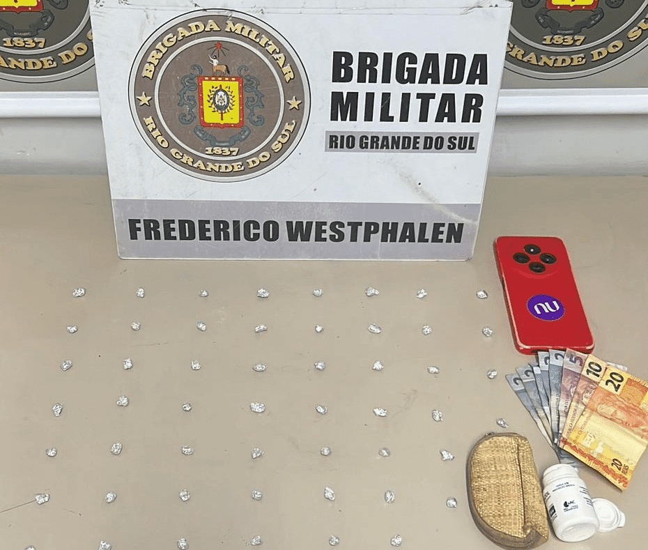 Brigada Militar prende homem por tráfico de drogas em Frederico Westphalen