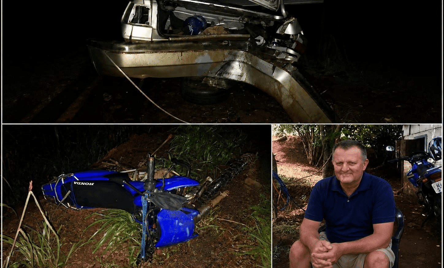 Morre motociclista que ficou gravemente ferido após acidente em Cristal do Sul no mês de junho 